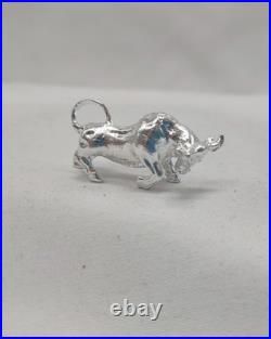 999 Fine Silver Charging Bull Bullion Statue. 945 oz Troy Wall Street Style 999 Fine Silver Charging Bull Bullion Statue. 945 oz Troy Wall Street Style