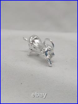 999 Fine Silver Charging Bull Bullion Statue. 945 oz Troy Wall Street Style 999 Fine Silver Charging Bull Bullion Statue. 945 oz Troy Wall Street Style