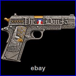 999 Fine Silver MAGA Bullion 1 oz Silver Gun with Box Rare Trump Collectible