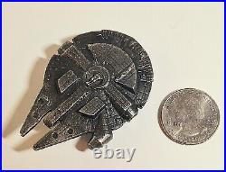 999 Fine Silver Millennium Falcon 105 grams Hand Pour Silver Bullion Star Wars