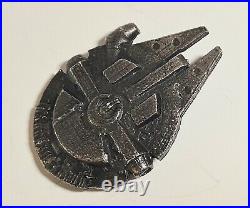 999 Fine Silver Millennium Falcon 105 grams Hand Pour Silver Bullion Star Wars