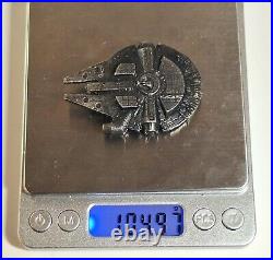 999 Fine Silver Millennium Falcon 105 grams Hand Pour Silver Bullion Star Wars