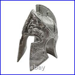 999 Fine Silver Spartan Helmet 228.5g (7.35 oz) Bullion Statue Warrior Art