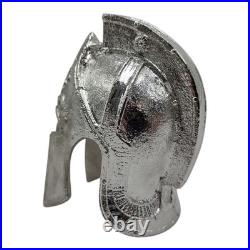 999 Fine Silver Spartan Helmet 228.5g (7.35 oz) Bullion Statue Warrior Art