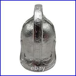 999 Fine Silver Spartan Helmet 228.5g (7.35 oz) Bullion Statue Warrior Art