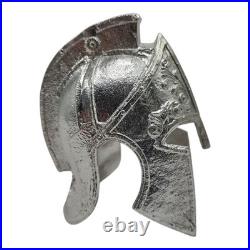 999 Fine Silver Spartan Helmet 228.5g (7.35 oz) Bullion Statue Warrior Art