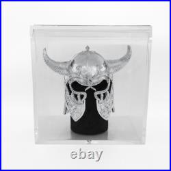 999 Fine Silver Viking Helmet 3D 999 Fine Silver Viking Helmet 3D
