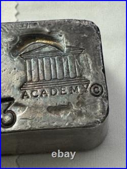 Academy 25.3 oz. 999 Fine Poured Silver Bar Ingot Great Patina