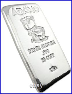 Adamo 10 ozt. 999 Fine Silver Toilet Bar World's Only Official Toilet Bar Adamo 10 ozt. 999 Fine Silver Toilet Bar World's Only Official Toilet Bar