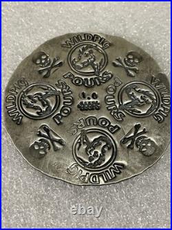 Awesome! Very Thin Wild Pig Pours 1 Troy Oz. 999 Fine Silver