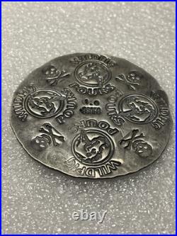 Awesome! Very Thin Wild Pig Pours 1 Troy Oz. 999 Fine Silver