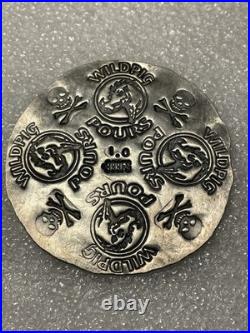 Awesome! Very Thin Wild Pig Pours 1 Troy Oz. 999 Fine Silver