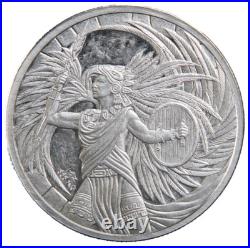Aztec Eagle Warrior 1 oz. 999 Fine Silver Round