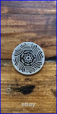 BATHE WITH ME ONE TROY OUNCE. 999 FINE SILVER Proof Round Risque Nude Lady
