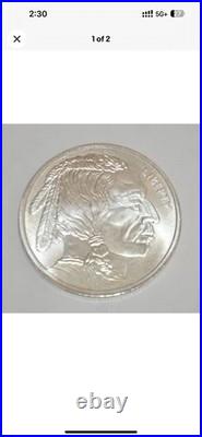 BUFFALO INDIAN HEAD 1 troy oz. 999 FINE SILVER ROUND