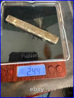 Below Spot 2.4 Ozt Hand Poured 0.999 Fine Silver bar