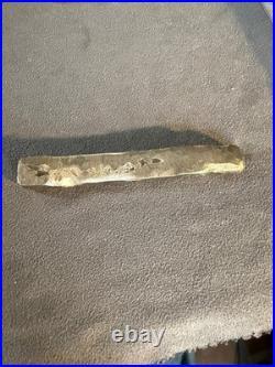 Below Spot 2.4 Ozt Hand Poured 0.999 Fine Silver bar