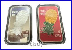 Black Hand Bullion Whats Mine is Yours 2 Bar Matching SET #33 2-1oz. Fine Silver