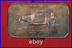 Bonnie & Clyde Death Car California Mint. 999 Fine Silver Bar withScarce Bio & Box
