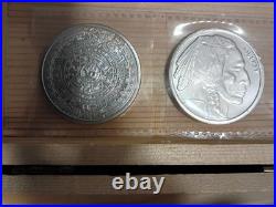 Boxed 999 Fine Silver Lot (5 Oz) 5 Ounces Bullion Bars Coins Rounds + Gold