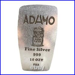 Bud Lite Art Bar 10 Troy Ounce 999 Fine Silver Matt Finish