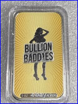 Bullion Baddies 1 oz. 999 Fine Silver Art Bar Ice Cream Pin-Up Design