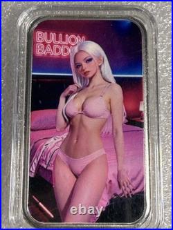 Bullion Baddies 1 oz. 999 Fine Silver Bar in Protective Case Bullion Baddies