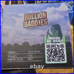 Bullion Baddies Fairway Faye 1 oz. 999 Fine Silver Bar 1 oz Total Silver