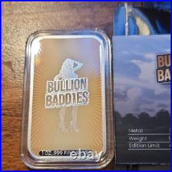 Bullion Baddies Fairway Faye 1 oz. 999 Fine Silver Bar 1 oz Total Silver