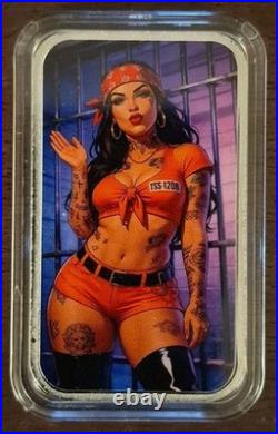 Bullion Baddies Framed Frida 1 Oz 999 Fine Silver Series 11