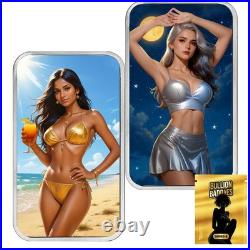 Bullion Baddies Sealed Mystery Pack 1 Oz. 999 Fine Bar Series 8 Naughty Or Nice