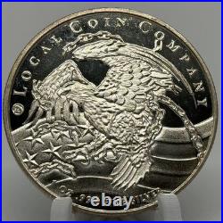 Bullion Daddy 1 Troy Oz. 999 Fine Silver Round Eagle Local Coin Co Rare Design