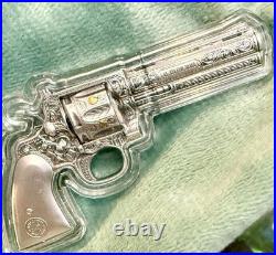 Bullion Standard 1 oz. 999 Fine Silver Revolver Bar in Capsule limited mintage
