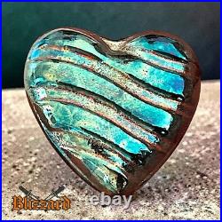 Bunker Bullion 2 ozt. 999 Fine Silver Italian Marble Camouflage Toned Heart