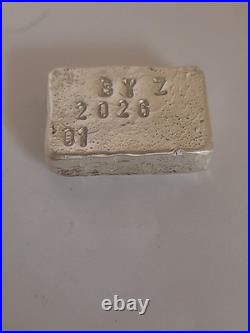 Byzartelle 2oz Hand Poured 999 Fine Silver Bars Serialized 2026 Series Limited