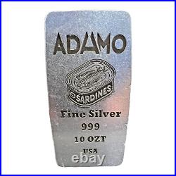 Can O Sardines Art Bar 10 Troy Ounce 999 Fine Silver Matt Finish