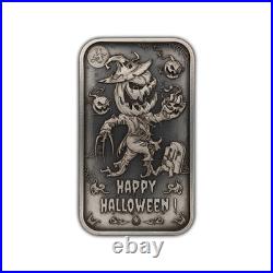 Castronomics Pumpkin Reaper Antiqued. 999 Fine Silver Art Bar