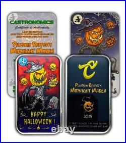 Castronomics Pumpkin Reaper Custom Double Enamel. 999 Fine Silver Art