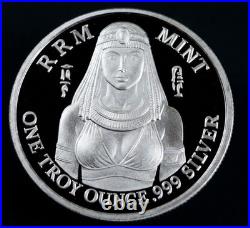 Cleopatra. 999 Fine Silver Round Limited Mintage of 150 1 Troy Ounce