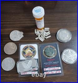 Collectible Fine Silver Lot. Spegtacular, Glass Panther Art Silver Read Descrip
