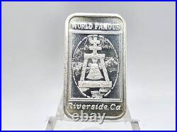 Complete Set Of 6 1oz. 999 Fine Silver The Mission Inn Art Bars In Dansco Book