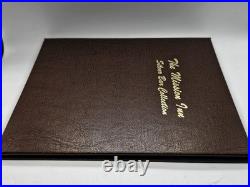 Complete Set Of 6 1oz. 999 Fine Silver The Mission Inn Art Bars In Dansco Book