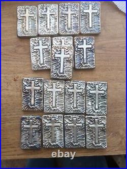Cross Bar 107 grams of Guaranteed 999 fine Silver Hand pour Bullion VL pours