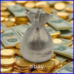 De Guello Silver Money Bag 1 oz. 999 Fine Silver Art Bar + COA Made in USA De Guello Silver Money Bag 1 oz. 999 Fine Silver Art Bar + COA Made in USA