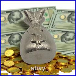 De Guello Silver Money Bag 1 oz. 999 Fine Silver Art Bar + COA Made in USA De Guello Silver Money Bag 1 oz. 999 Fine Silver Art Bar + COA Made in USA
