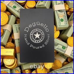 De Guello Silver Money Bag 1 oz. 999 Fine Silver Art Bar + COA Made in USA De Guello Silver Money Bag 1 oz. 999 Fine Silver Art Bar + COA Made in USA