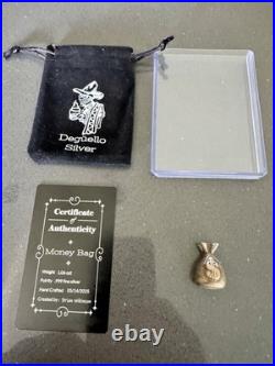 Deguello Silver 2025 Money Bag 1.06 ozt. 999 Fine Silver with COA