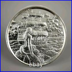 Elemental Privateer Collection Siren No Prey No Pay 2 oz. 999 Fine Silver