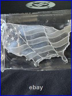 Elemetal Mint 5 oz Fine Silver Bar US Map Wavy American Flag Sealed