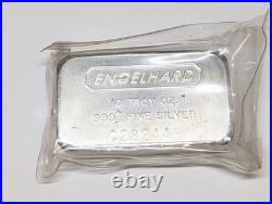 Engelhard 10 Troy oz. 999+ Fine Silver Bar C Series